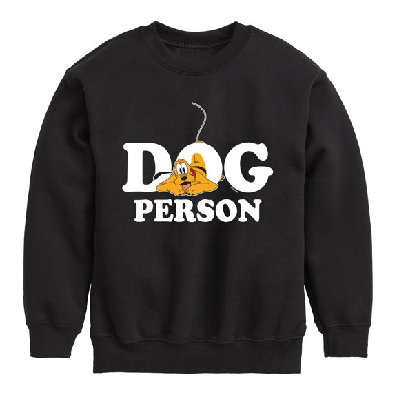 Mickey & Friends - Dog Person - Toddler And Youth Crewneck Fleece Sweatshirt
