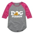 thumbnail image 1 of Mickey & Friends - Dog Person - Toddler And Youth Girls Raglan Graphic T-Shirt, 1 of 5