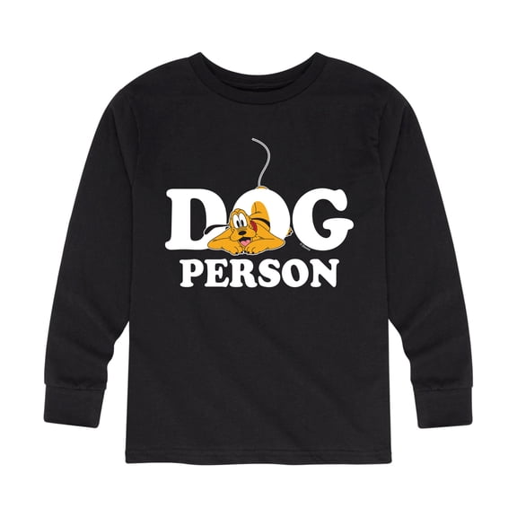 Mickey & Friends - Dog Person - Toddler And Youth Long Sleeve Graphic T-Shirt