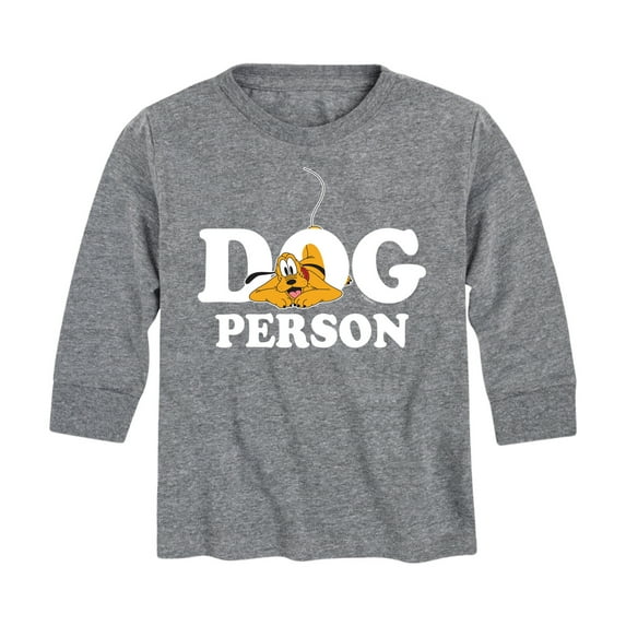 Mickey & Friends - Dog Person - Toddler And Youth Long Sleeve Graphic T-Shirt