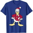thumbnail image 1 of Mickey & Friends Donald Duck Christmas Holiday Portrait DTG Print Unisex T-Shirt,Royal Blue Color,Size M, 1 of 5
