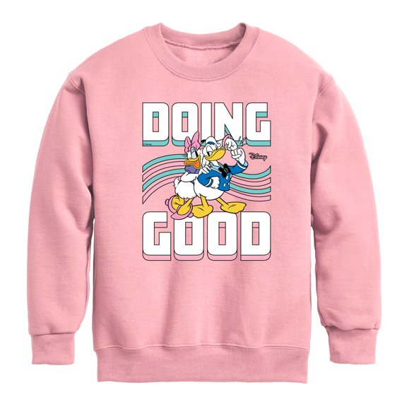 Disney - Mickey & Friends - Donald Duck & Daisy - Doing Good - Toddler And Youth Long Sleeve Graphic T-Shirt
