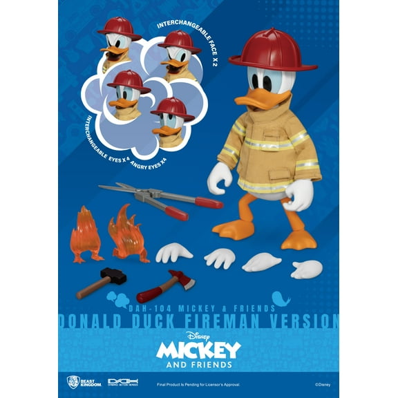 Beast Kingdom DAH-104 Mickey & Friends Donald Duck Fireman Version Figure