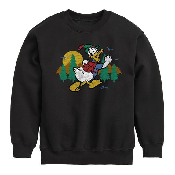 Disney - Mickey & Friends - Donald Duck Goes on a Hike - Toddler And Youth Crewneck Fleece Sweatshirt