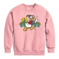 thumbnail image 1 of Disney - Mickey & Friends - Donald Duck Goes on a Hike - Toddler And Youth Crewneck Fleece Sweatshirt, 1 of 4
