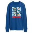thumbnail image 1 of Mickey & Friends - Donald Duck Grid - Men's Long Sleeve T-Shirt, 1 of 5