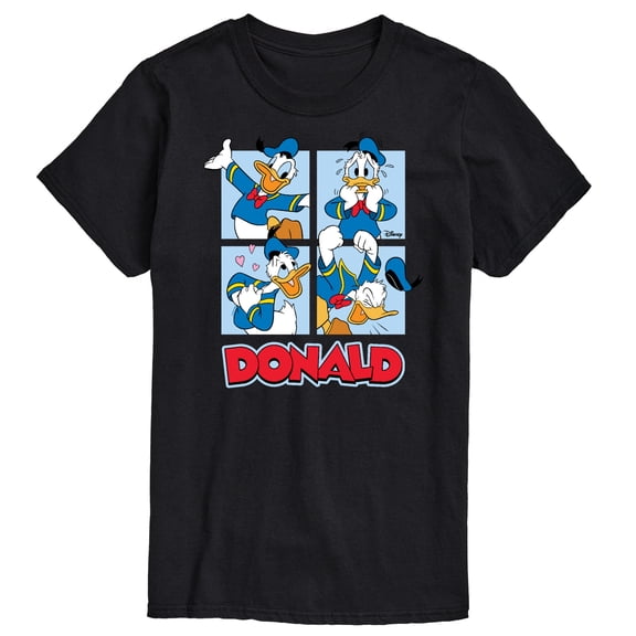 Mickey & Friends - Donald Duck Grid - Men's Short Sleeve Graphic T-Shirt