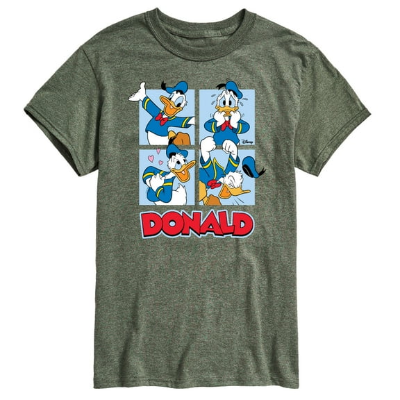 Mickey & Friends - Donald Duck Grid - Men's Short Sleeve Graphic T-Shirt