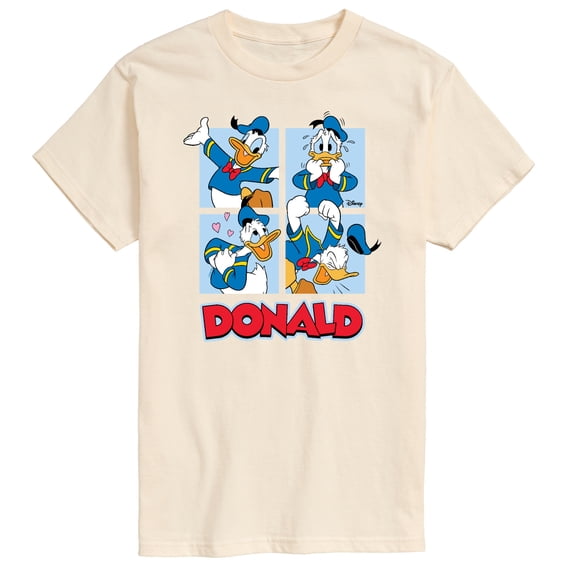 Mickey & Friends - Donald Duck Grid - Men's Short Sleeve Graphic T-Shirt