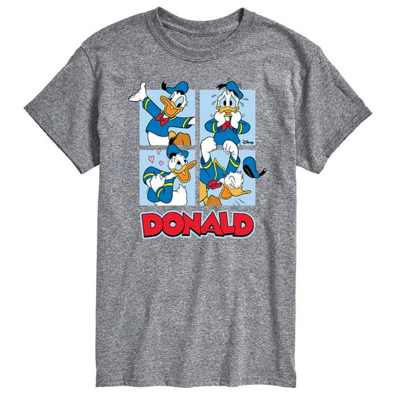 Mickey & Friends - Donald Duck Grid - Men's Short Sleeve Graphic T-Shirt