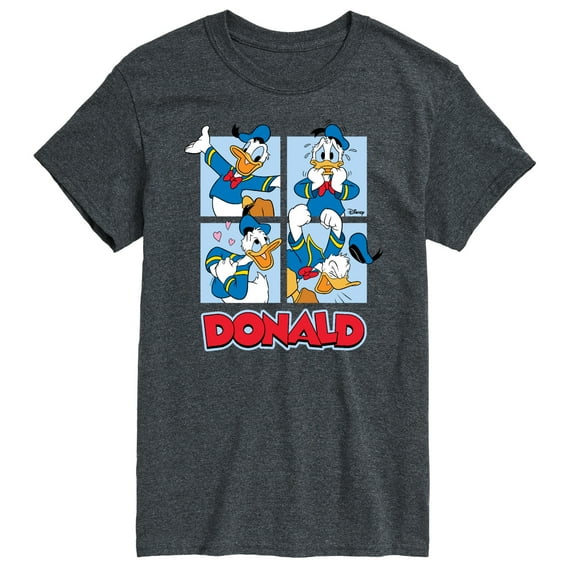 Mickey & Friends - Donald Duck Grid - Men's Short Sleeve Graphic T-Shirt