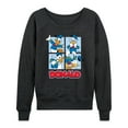 thumbnail image 1 of Mickey & Friends - Donald Duck Grid - Women's Lightweight French Terry Long Sleeve Shirt, 1 of 5