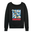 thumbnail image 1 of Mickey & Friends - Donald Duck Grid - Women's Lightweight French Terry Long Sleeve Shirt, 1 of 5