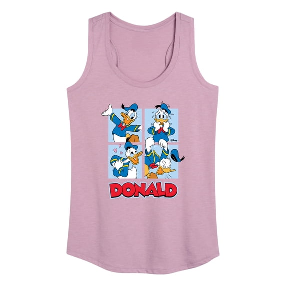 Disney - Donald Duck Grid Graphic Racerback Tank