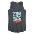 thumbnail image 1 of Mickey & Friends - Donald Duck Grid - Women's Racerback Tank Top, 1 of 5