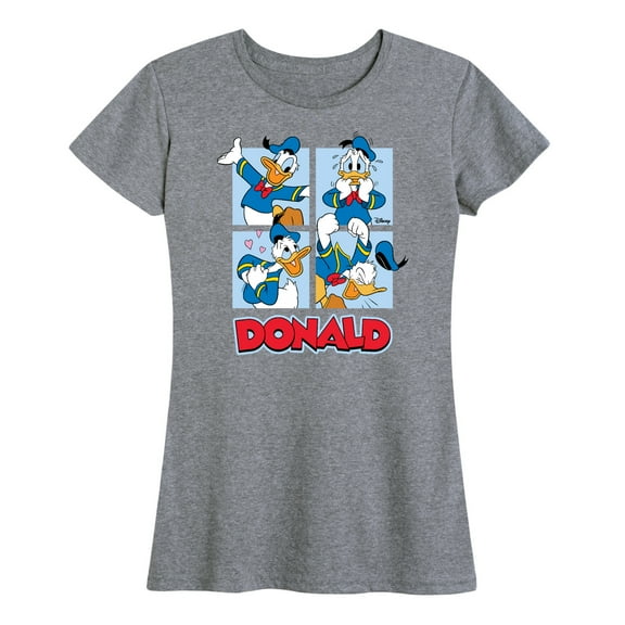 Mickey & Friends - Donald Duck Grid - Women's Short Sleeve Graphic T-Shirt