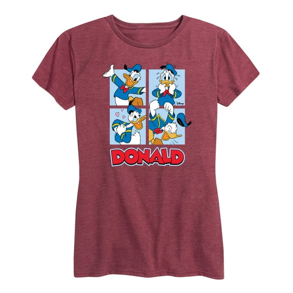 Mickey & Friends - Donald Duck Grid - Women's Short Sleeve Graphic T-Shirt