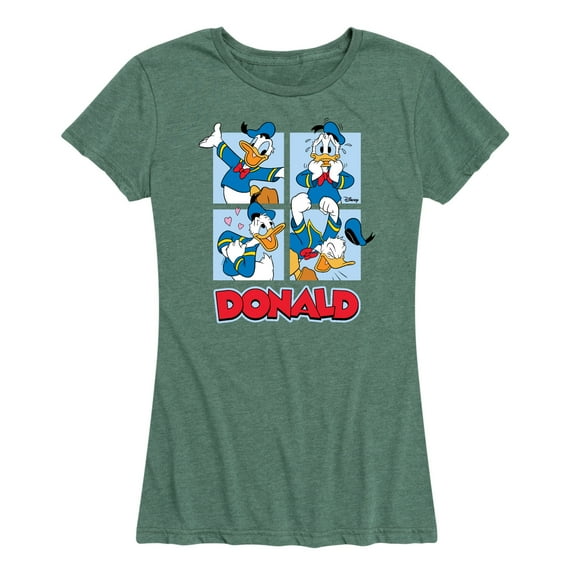 Mickey & Friends - Donald Duck Grid - Women's Short Sleeve Graphic T-Shirt