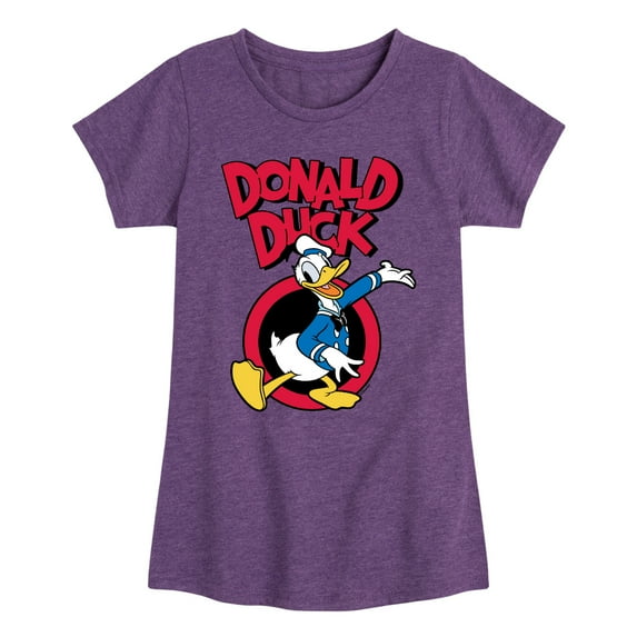 Mickey & Friends - Donald Duck - Toddler And Youth Girls Short Sleeve Graphic T-Shirt