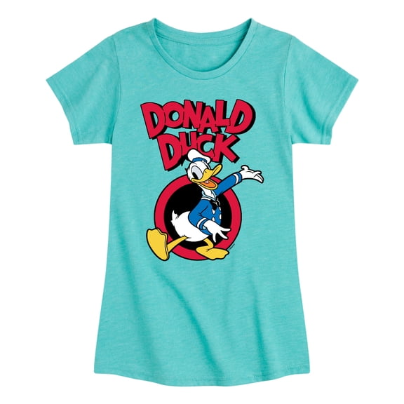 Mickey & Friends - Donald Duck - Toddler And Youth Girls Short Sleeve Graphic T-Shirt