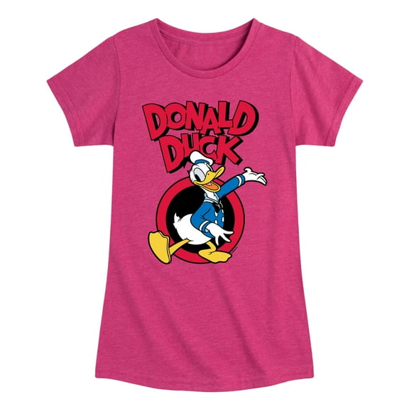 Mickey & Friends - Donald Duck - Toddler And Youth Girls Short Sleeve Graphic T-Shirt