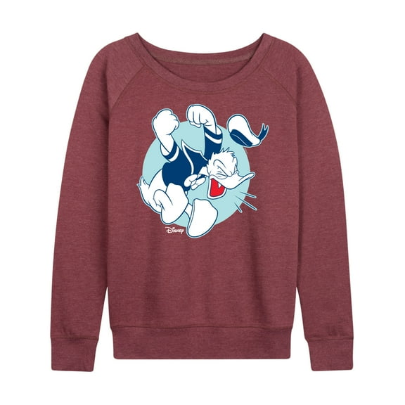 Mickey & Friends - Donald Duck's Temper Tantrum - Women's Lightweight French Terry Long Sleeve Shirt