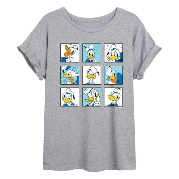 Mickey & Friends - Donald Grid - Women's Oversized T-Shirt