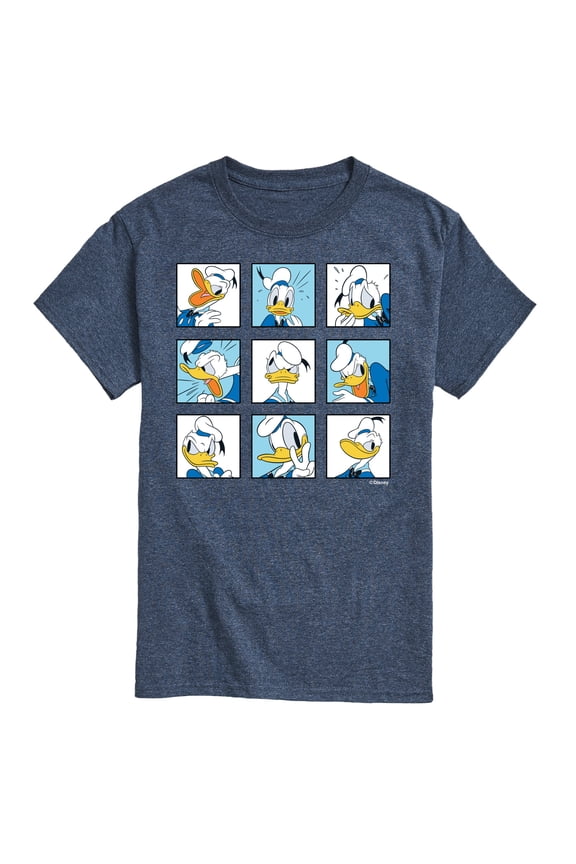 Mickey & Friends - Donald Grid - Men's Short Sleeve Graphic T-Shirt