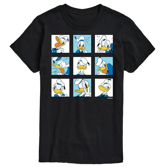 Mickey & Friends - Donald Grid - Men's Short Sleeve Graphic T-Shirt