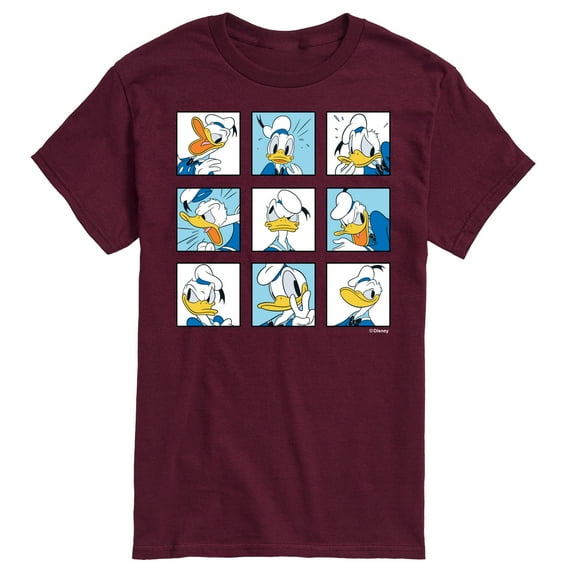 Mickey & Friends - Donald Grid - Men's Short Sleeve Graphic T-Shirt