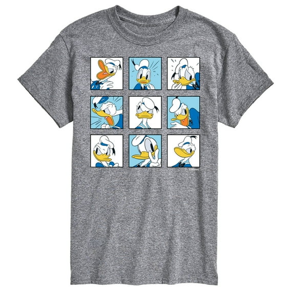 Mickey & Friends - Donald Grid - Men's Short Sleeve Graphic T-Shirt