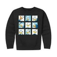 thumbnail image 1 of Mickey & Friends - Donald Grid - Toddler And Youth Crewneck Fleece Sweatshirt, 1 of 5