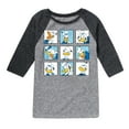 thumbnail image 1 of Mickey & Friends - Donald Grid - Toddler And Youth Raglan Graphic T-Shirt, 1 of 4