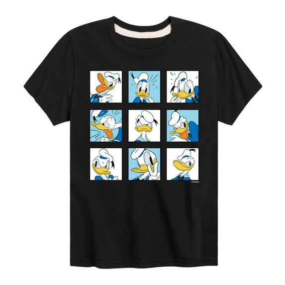 Mickey & Friends - Donald Grid - Toddler And Youth Short Sleeve Graphic T-Shirt