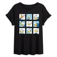 thumbnail image 1 of Mickey & Friends - Donald Grid - Women's Oversized T-Shirt, 1 of 5