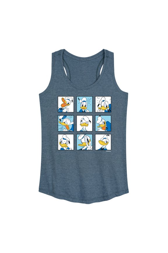 Mickey & Friends - Donald Grid - Women's Racerback Tank Top