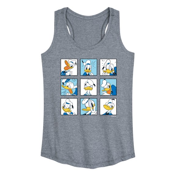 Mickey & Friends - Donald Grid - Women's Racerback Tank Top
