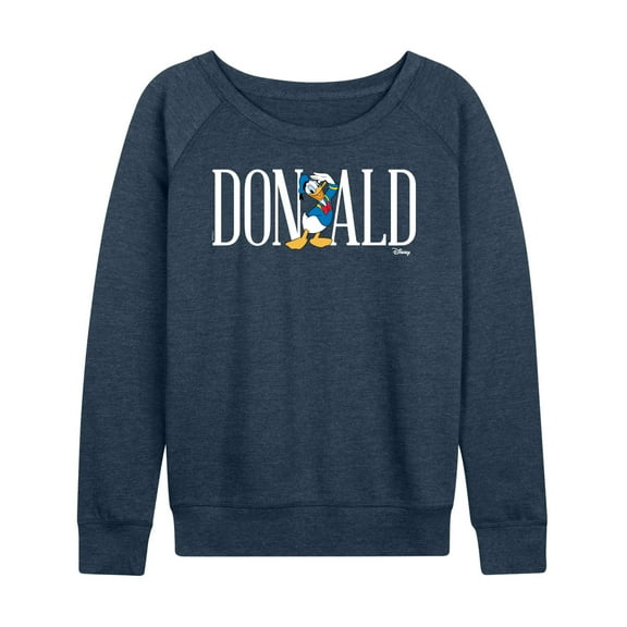 Mickey & Friends - Donald - Women's Lightweight French Terry Long Sleeve Shirt