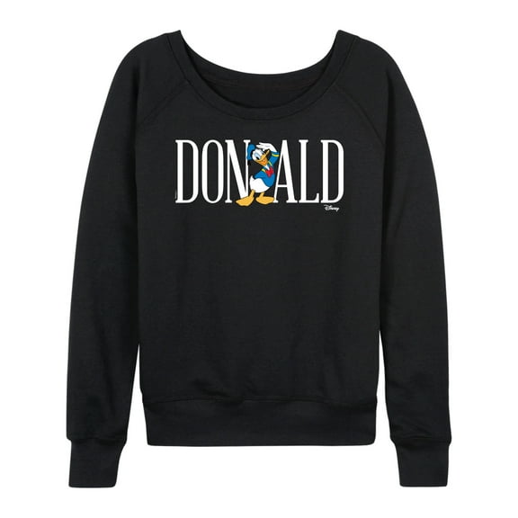 Mickey & Friends - Donald - Women's Lightweight French Terry Long Sleeve Shirt