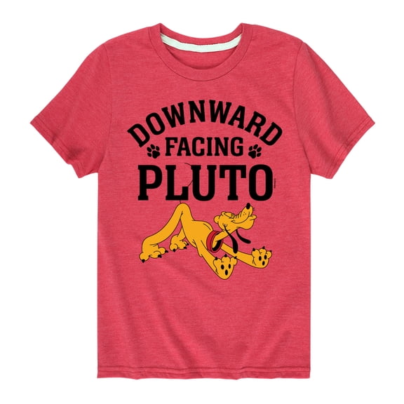 Mickey & Friends - Downward Facing Pluto - Toddler And Youth Short Sleeve Graphic T-Shirt