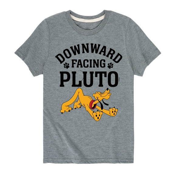 Mickey & Friends - Downward Facing Pluto - Toddler And Youth Short Sleeve Graphic T-Shirt
