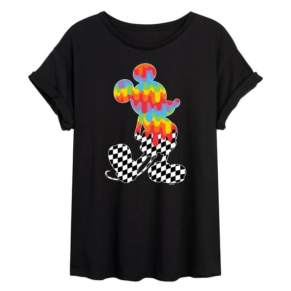 Mickey & Friends - Drip Checker Mickey - Women's Oversized T-Shirt
