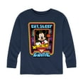 thumbnail image 1 of Mickey & Friends - Eat, Sleep, Game - Toddler And Youth Long Sleeve Graphic T-Shirt, 1 of 5