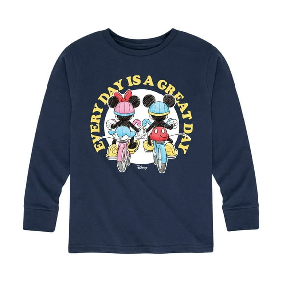 Mickey & Friends - Every Day Is A Great Day - Toddler And Youth Long Sleeve Graphic T-Shirt