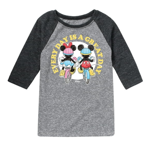 Mickey & Friends - Everyday Is A Great Day - Toddler And Youth Raglan Graphic T-Shirt