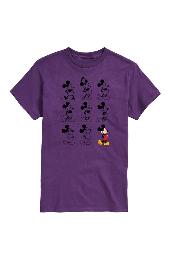 Mickey & Friends - Evolution Mickey Mouse - Men's Short Sleeve Graphic T-Shirt