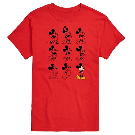 Mickey & Friends - Evolution of Mickey - Men's Short Sleeve Graphic T-Shirt