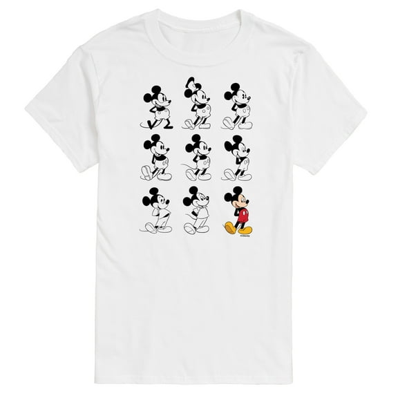 Mickey & Friends - Evolution of Mickey - Men's Short Sleeve Graphic T-Shirt
