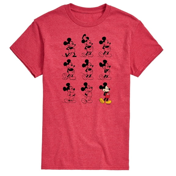 Mickey & Friends - Evolution of Mickey - Men's Short Sleeve Graphic T-Shirt