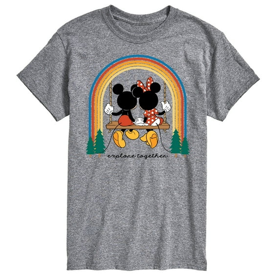 Mickey & Friends - Explore Together Rainbow - Men's Short Sleeve Graphic T-Shirt